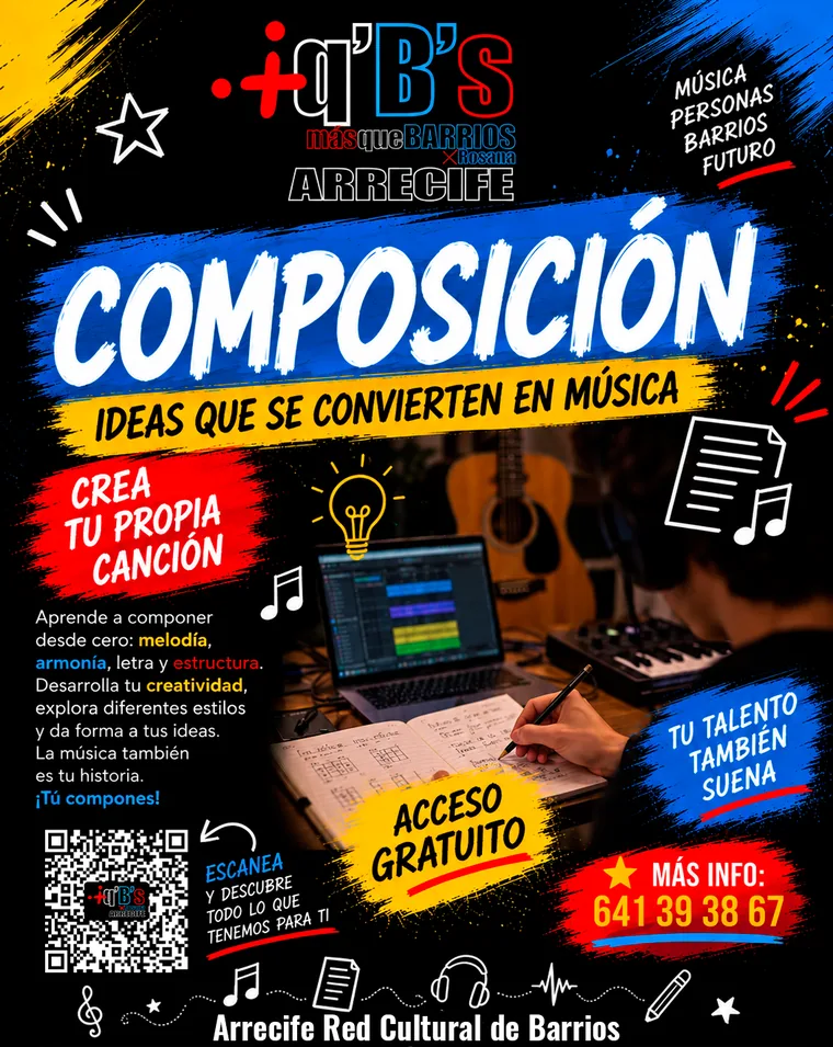 Cartel de Composición — +q’B’s Arrecife